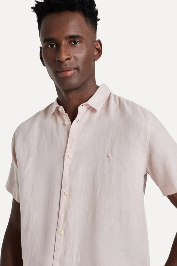 Camisa Pf Mc Linho Rosa Lotus - Ggg