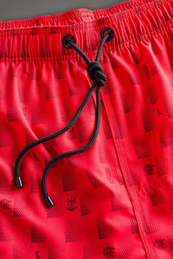 Short Praia Flamengo 130 Anos Vermelho - M