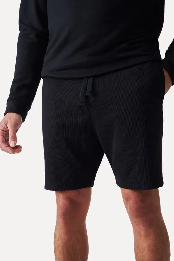 Bermuda Tricot Canelado Preto - G