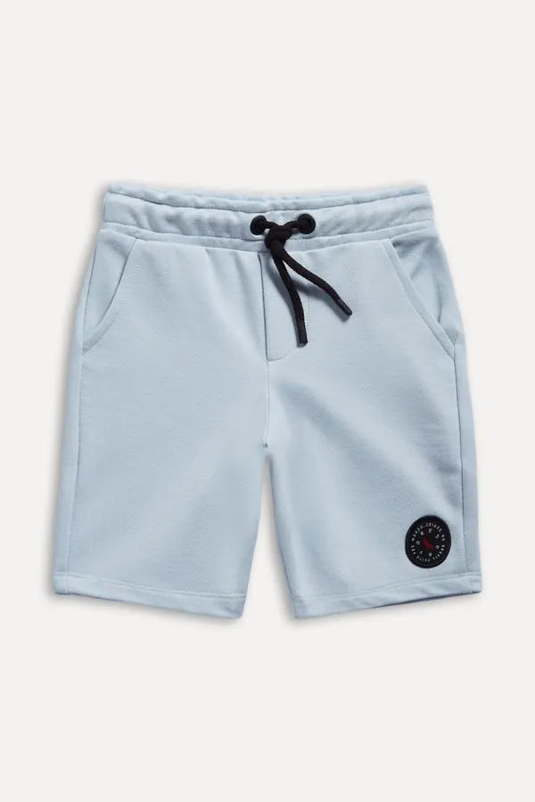 Bermuda Moletom Mini Lunes 2 Azul Claro - 14