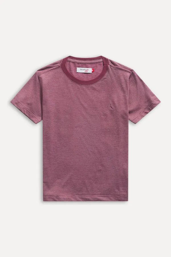 Camiseta Mini Listra Fina Bordeaux - 16