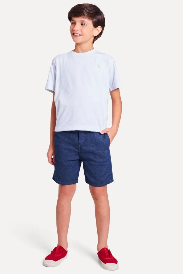 Bermuda Mini Casual Tito Azul Jeans - 18