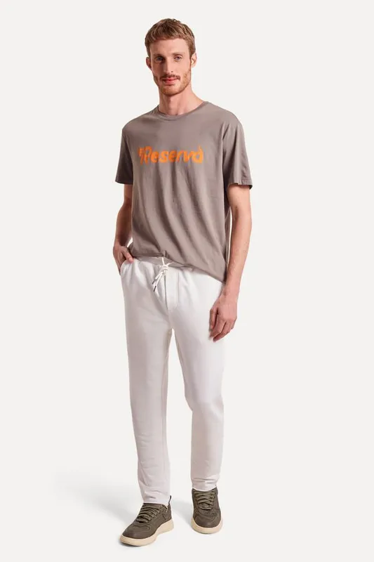 Calca Moletom Basica New Off White - M