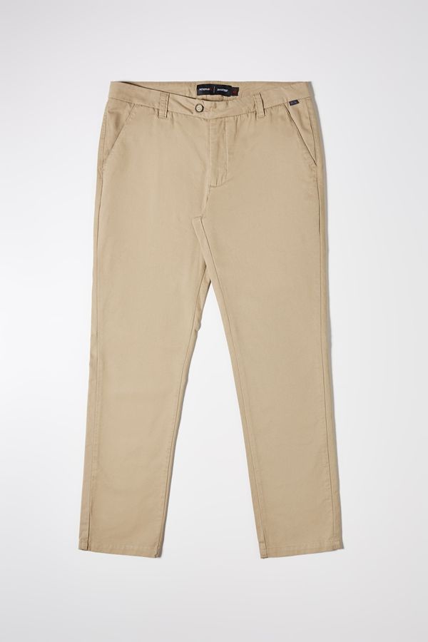 Calça Sarja Alfaiataria Cos Transpassado Khaki - 3g