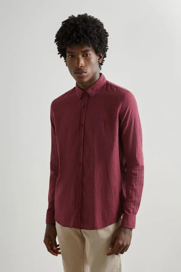 Camisa Hame Bordeaux - G