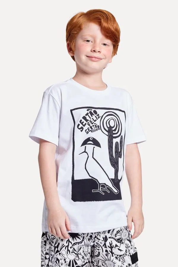 Camiseta Mini Estampada Sertao Reserva Branco - 18