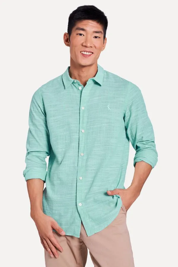 Camisa Ml Flame Leve Verde Bandeira - M
