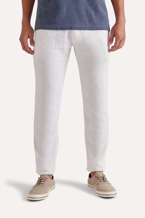 Calca 5 Pockets Linho Branco - 46