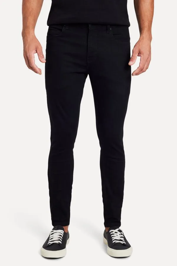 Calca Jeans Super Skinny Imperador Preto - 42