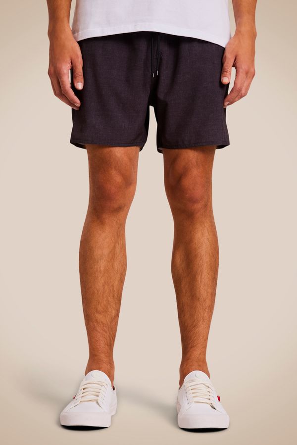 Short Praia Textura Verao Fuligem - M