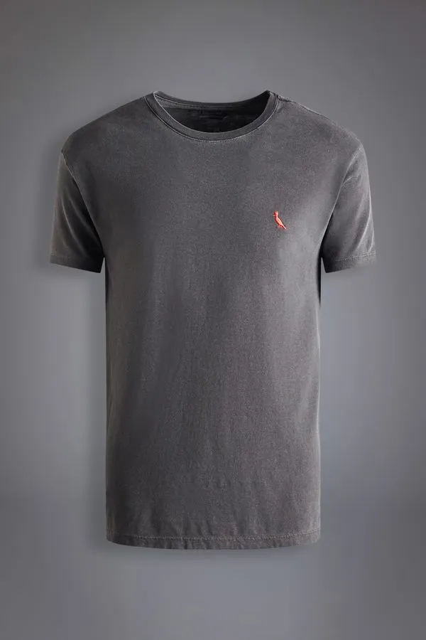 Camiseta Regular Pp Vermelho Stoned Preto Stoned - P