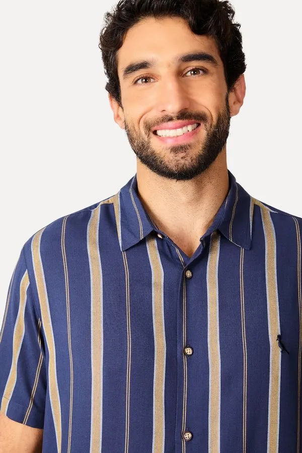 Camisa Mc Listra Viyd Marinho - M