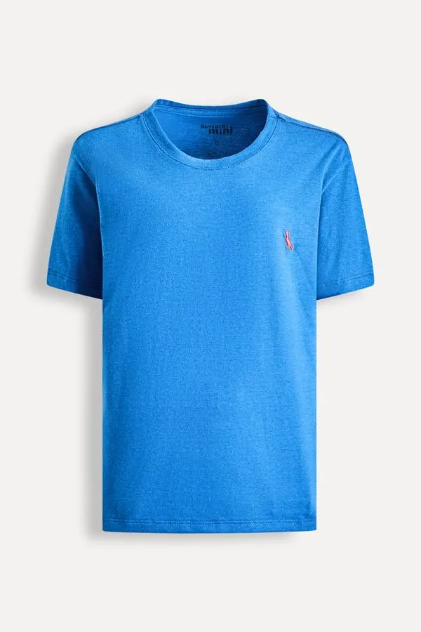 Camiseta Mini Mc Joca Azul Royal - 14