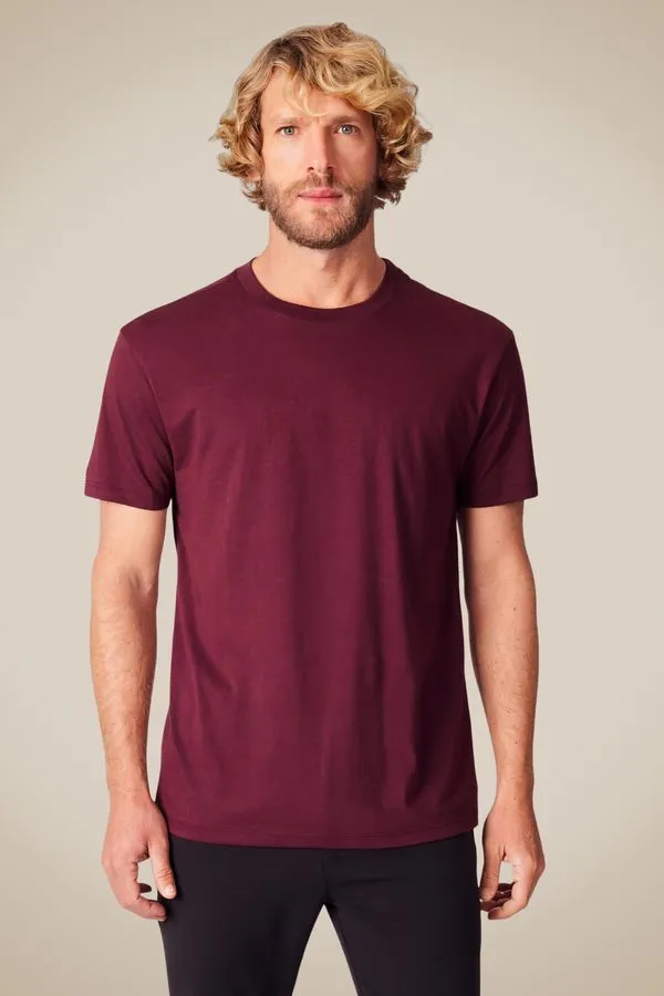 Camiseta Pima Cores Vinho - G