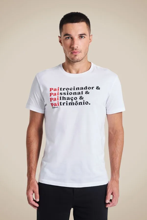 Camiseta Estampada Paitrocinador Branco - Gg