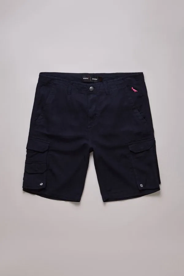 Bermuda Reserva Army Linho Indigo Az - 48