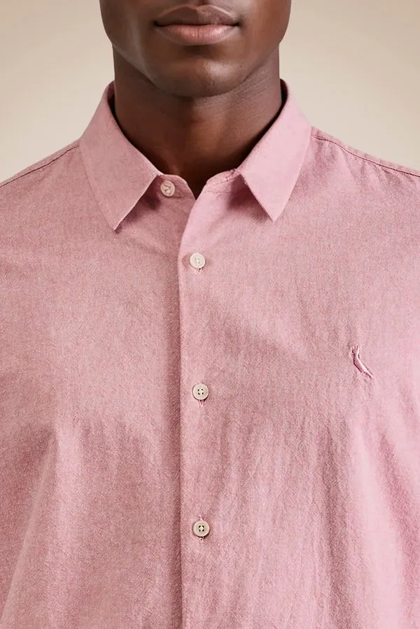 Camisa Mc Oxford Color Goiaba - Gg