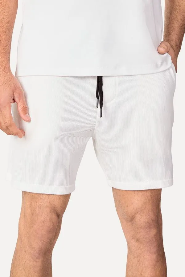 Bermuda Moletom Champy Branco - Gg