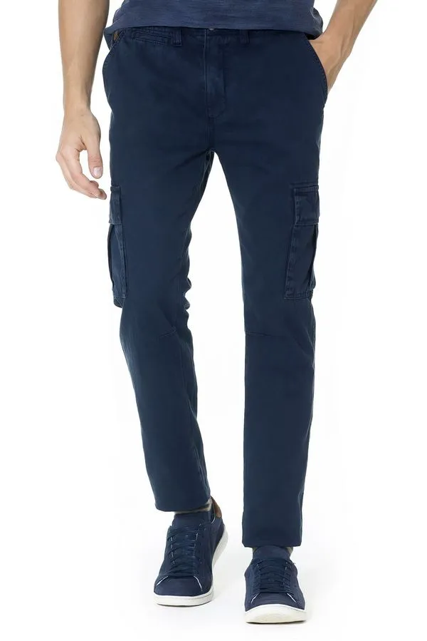 Calca Cargo Garagem Fit Azul Marinho Az - 40