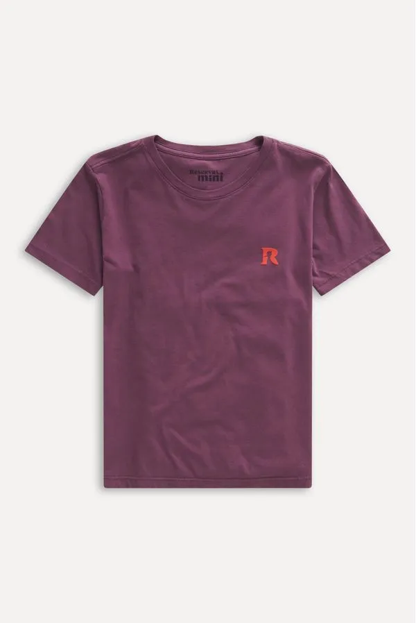 Camiseta Mini Estampada Rsv Vinho - 06