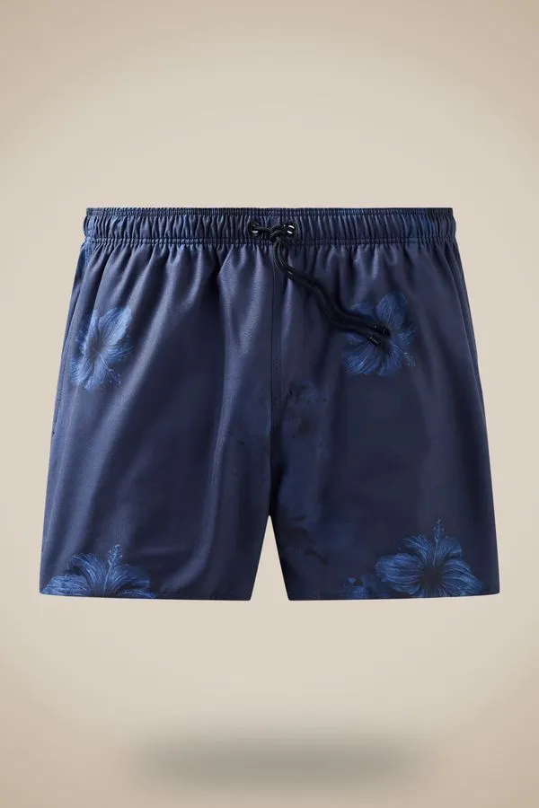 Short Praia Estampado Indigo Bloom Indigo - Gg