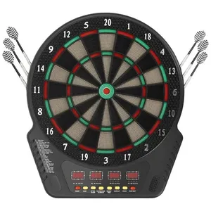 Jogo De Dardos Eletrônico com Pontas Suaves, 27 Jogos com 243 Variações, 6 Dardos, Placa Digital com LED Colorido, 16 jogadores.ZeStarDair 110v