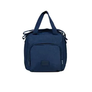 Lancheira Escolar Juvenil Feminina Crinkle Glitter Azul Escuro U / Azul escuro