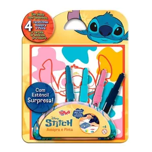 Conjunto de Atividades - Assopra - Canetinha para Colorir - Disney - Stitch