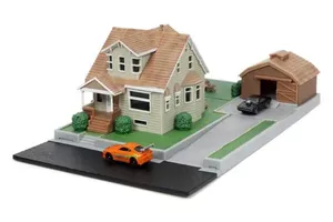 Diorama Casa do Toretto c/ Miniaturas de Carros - Velozes e Furiosos - Nano Scene - Jada