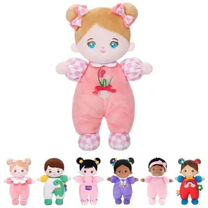 Boneca de Pano OUOZZZ Soft para Meninas - Presente de Aniversário - Vestido de Tulipa Rosa - Brinquedo de Pelúcia para Bebês e Crianças - 30 cm