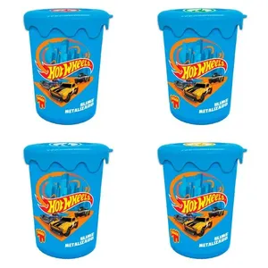 4X SLIME METALIZADO 180G - HOT WHEELS - DOCE BRINQUEDO