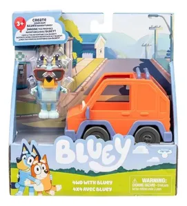 Boneco Bluey + Mini Veículo 4X4 Candide - 7967