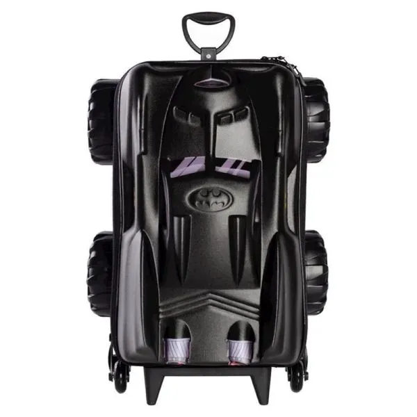 Mochila De Rodinhas 3D Maxtoy Batmóvel Monster Trucks Preto