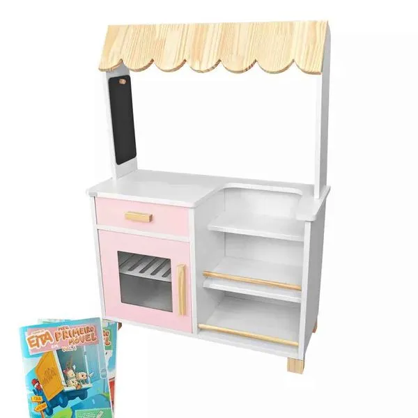 Mercadinho Infantil de Madeira Rosa Bebê