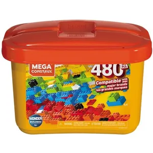 Blocos de Montar - Mega Construx - Wonder Builders - Caixa Core - 480 Peças - Mattel