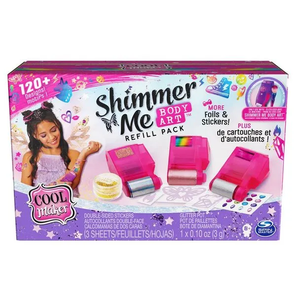 Conjunto Shimmer Me - Adesivo Para o Corpo - Refil Com 3 Shimmer Me - Sunny