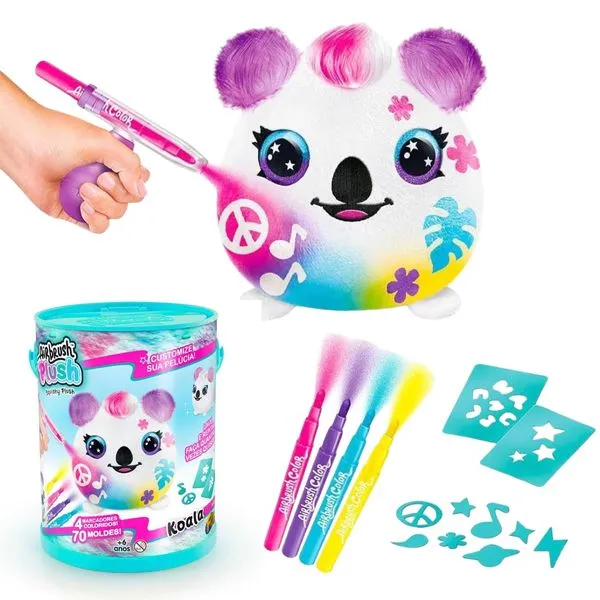 Pelúcia Fun Para Pintar Airbrush Plush MC Original 1magnus Lilás