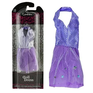 Vestido Para Boneca - Basic Doll Dress - Roxo