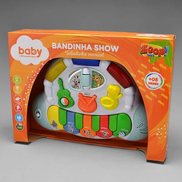 TECLADINHO MUSICAL DREAMWORKS - ZOOP TOYS