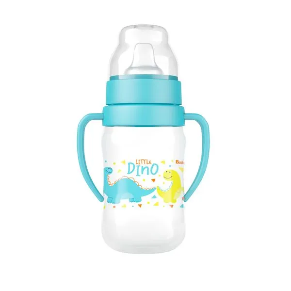Super Copo Treinamento 300ml C/ Alça e Bico Flexível Little Dino BabyGo