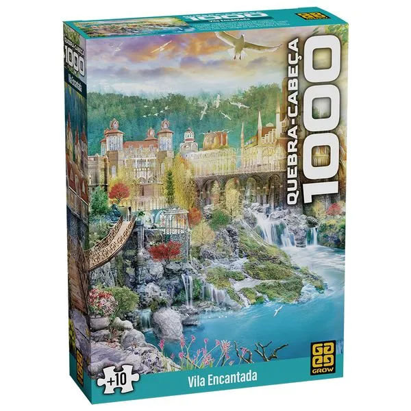 Quebra-Cabeça - Vila Encantada - 1000 Peças - Grow