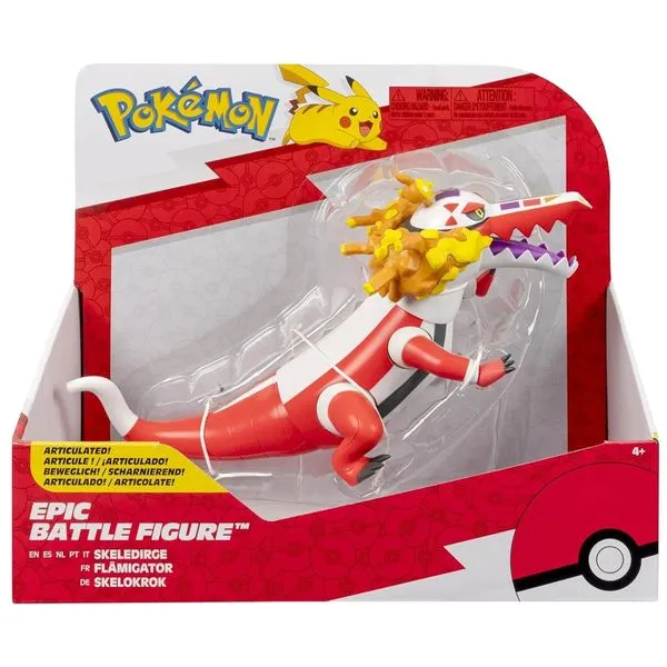 Boneco Pokémon Skeledirge - Epic Battle Figure - Jazwares