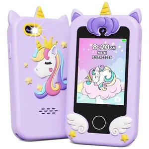 Telefone Brinquedo Infantil KOKODI Unicórnio Para Meninas 3-10 Anos, Tela Touchscreen HD, Câmera Dupla, 8GB, Brinquedo Educativo Para Viagem.