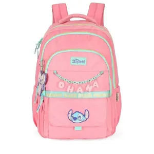 Mochila de Costas Luxcel Stitch Corrente Salmão Único