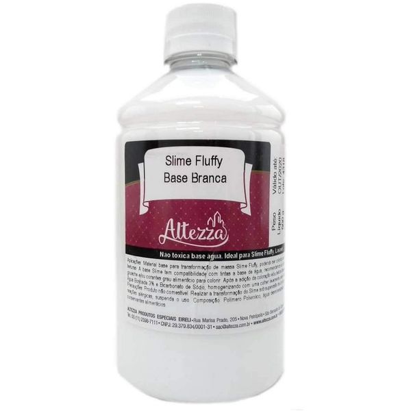 Acessórios para Slime - Base Branca Fluff - 500 Gr - Altezza