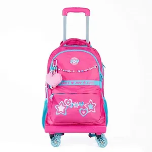 Mochila de Rodinha Infanto Juvenil Feminina BG Joy Rosa U / Rosa