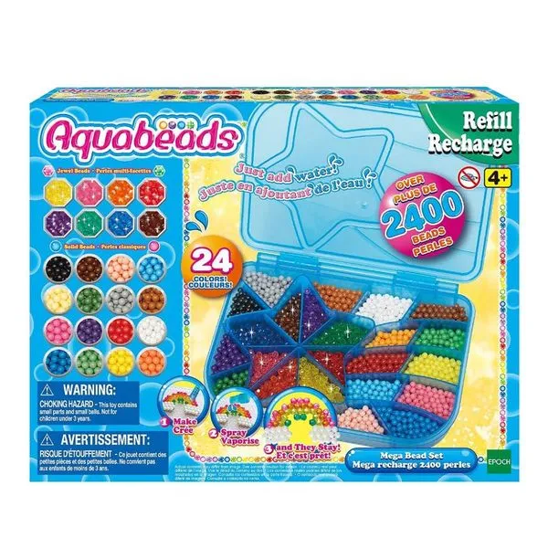 Brinquedo Aquabeads Mega Bead Set Epoch Magia Azul Único