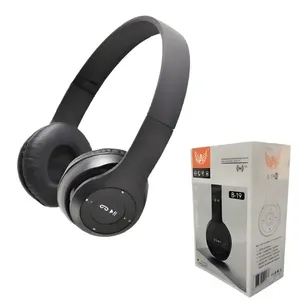 Fone de Ouvido Headphone Bluetooth B-19 Estéreo Cor Preto
