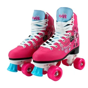 Patins Retrô - Minnie - 4 Rodas - Tamanho 32 a 35 - BBR Toys - Rosa