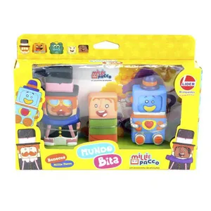 Conjunto Milliepacco - Mundo Bita - Bita - Tito - Robô Tumtum - Jogo das Emoções - Líder